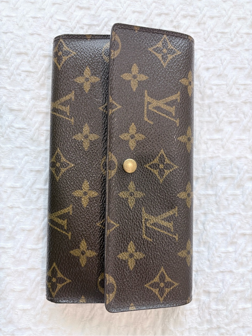 Vintage Louis Vuitton Monogram Canvas Checkbook Wallet